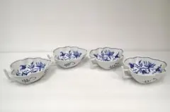 204/未使用品マイセン ブルーオニオン リーフディッシュ プレート 4点セットのサムネイル