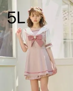 5L 量産型 地雷系 セーラーセットアップピンク