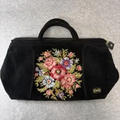 FEILER フラワー刺繍フェイラー 大型 ボストンバッグ