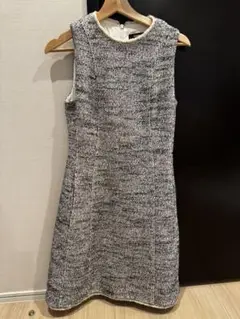 Theory ノースリーブひざ丈ワンピース サイズ2 グレー系