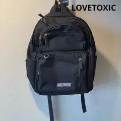 LOVETOXIC ラブトキ 大容量　リュック　黒　ブラック　シンプルのサムネイル