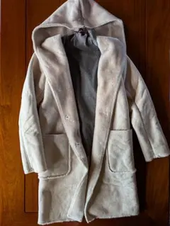 COMME CA ISM フード付きムートンコート サイズ9