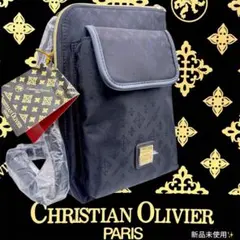 クリスチャンオリビエ　 ショルダーバッグ　新品未使用タグ付き✨　ネイビーのサムネイル