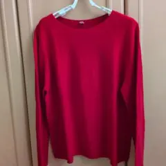 長袖ニット XL　赤