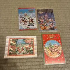 ディズニー クリスマス ポストカード 4枚セット