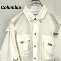 N-6657 Columbia フィッシングシャツ OMNI-SHADE M 白