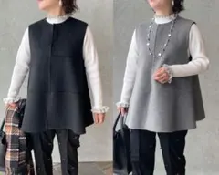 keep my closet リバーシブル　ウールジレ　小柄Sサイズ