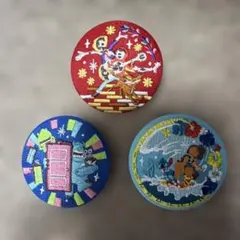 ディズニー刺繍缶バッジ3個セット