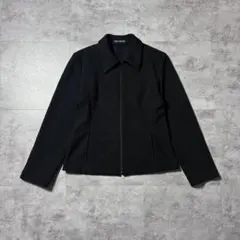 00's archive 細リブ ジップアップブルゾン 短丈 モード