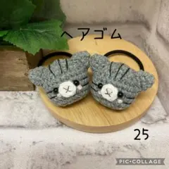 【25】ヘアゴム　ハンドメイド　2点セット　(530円) あみぐるみ