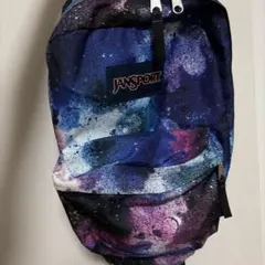 JANSPORT 宇宙柄リュック ジャンスポ ギャラクシー バックパック 美品のサムネイル