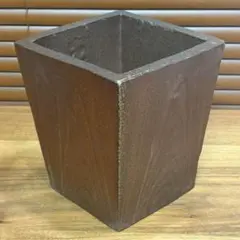 美品☆信楽焼 おしゃれなツートーン傘立て 六角形 ブラック&グレー