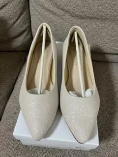 お値下げ！美品♡定価9800円ベージュ パンプス L♡結婚式