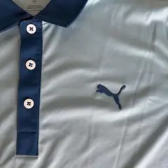 PUMA ポロシャツ 水色と濃紺 ASIA