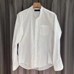 【美品】ナノユニバース　バンドカラーシャツ　ホワイト　Sサイズ
