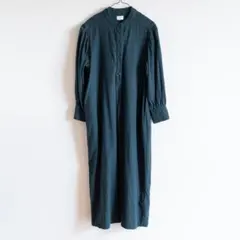 アーバンリサーチ ダークグリーン 長袖 ロングワンピース