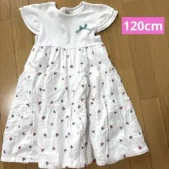 【120cm】Pupil House さくらんぼ柄 半袖 ワンピースのサムネイル