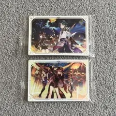 原神 シール ウエハース 魈 胡桃 2枚セット