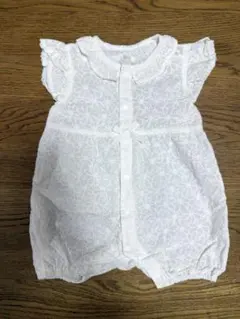 【アカチャンホンポ】レース刺繍ロンパース ホワイトのサムネイル