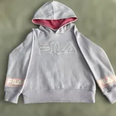 FILA フィラ　キッズ　フード付きパーカー パープル　120