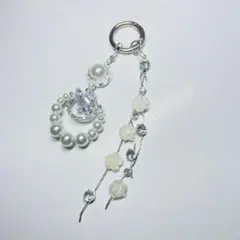 パールクリスタル携帯ストラップ