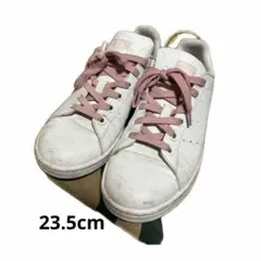 adidasスタンスミス ホワイト ピンクハート スニーカー23.5cm