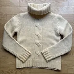 NATURAL BEAUTY BASIC セーター　白(クリーム)