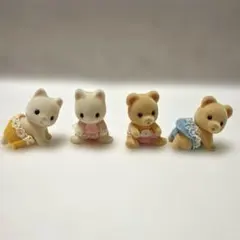 シルバニア　赤ちゃん　セット　ネコ　くま