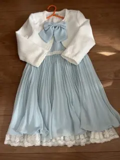 any FAM 水色 フォーマルドレス 110 ボレロ付き