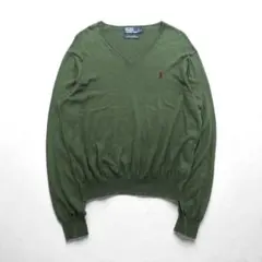 Polo Ralph Lauren 90年代 Vネック ピマコットン ニット