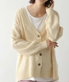 新品✩レプシィム✩アーガイルニットカーディガン　マタニティライン