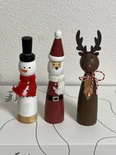 AWESOME STORE☆ クリスマス ウッドドール 木製 インテリア 雑貨