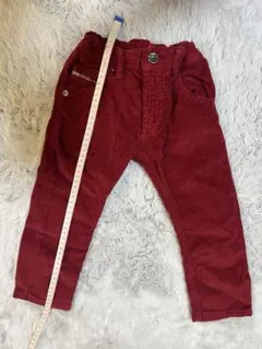 赤 コーデュロイ 長ズボン 80〜90
