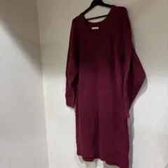 スタディオクリップVネック ニットワンピース 長袖