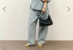 ADAM ET ROPÉ FEMMEロングタブベルトバレルデニム　36のサムネイル