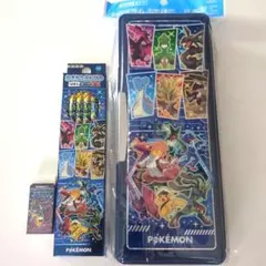ポケモン筆箱 ホログラム＆鉛筆2B (赤鉛筆1本入)＆消しゴム☆新品