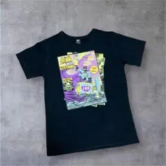 ビッグプリントTシャツ　綿100%　バッドマン　 ユニセックス　黒　Fサイズ