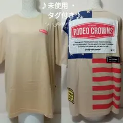 バックUSフラッグTシャツ♡RODEO CROWNS ロデオクラウンズ タグ付き
