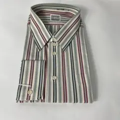 ENRICO COVERI ストライプ長袖シャツ　綿　100% LLサイズのサムネイル