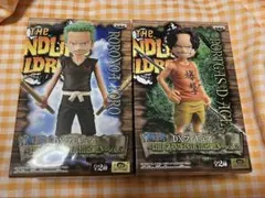 ワンピース　フィギュア　グランドラインチルドレン　2体セット　ゾロ　エース