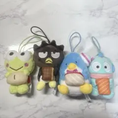 スシロー はぴだんぶい コラボ 限定マスコット 4体セット