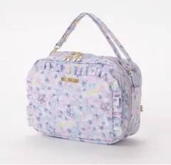 メゾピアノ　おむつポーチ　制菌 花柄オムツポーチ　新品　紫陽花　ラベンダーのサムネイル