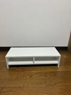 ホワイト木製ラック 2段収納