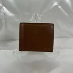 Paul Smith ポール・スミス ブラウン レザー 二つ折り財布 C10