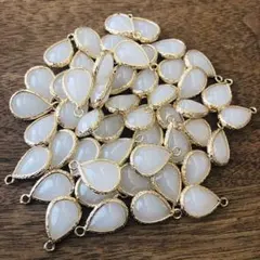 No284-①　クリスタルチャーム ドロップシェイプ 12x19mm