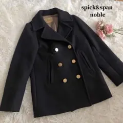 spick&span noble ノーブル　Pコート ネイビー 金ボタン