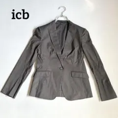 icb 春夏用 テーラードジャケット グレー 袖スリットのサムネイル