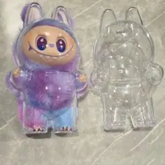 ラブブ ケース クリア 透明 立ちタイプ 2個セット ぬいぐるみ 保護 鑑賞