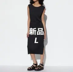③新品UNIQLO プリーツワンピース