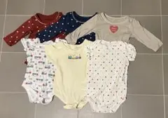 ベビー肌着(半袖・長袖)6点セット　80サイズ